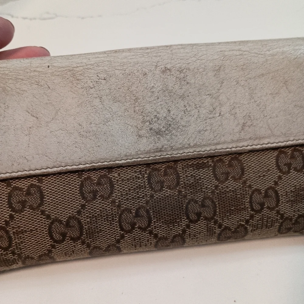 Gucci Long Wallet GG Canvas Beige White - Picture 7 of 16